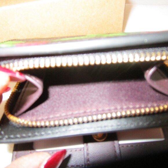 Coach Signature Fairytale Rose Snap Wallet & Box NWT - Picture 6 of 8